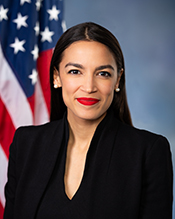 Portrait of Alexandria Ocasio-Cortez